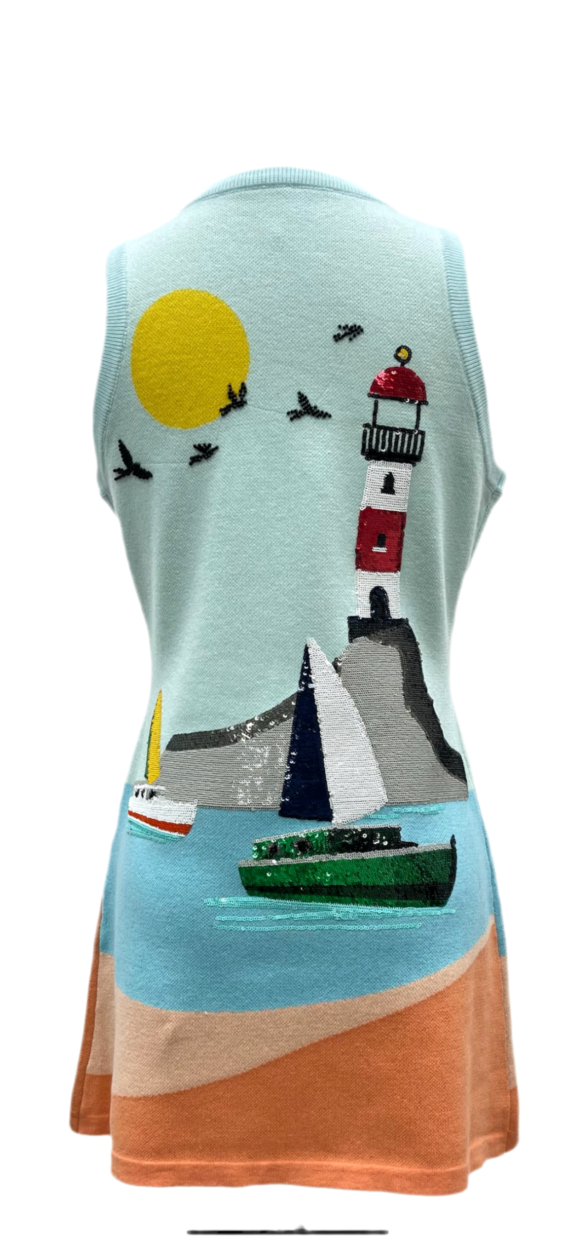 Queen of Sparkles Sailboat & Lighthouse Tank Dress