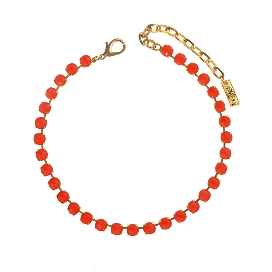 Tova Oakland Necklace Electric Red