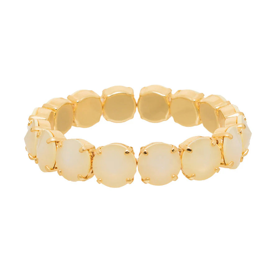 Tova Croatia Stretch Bracelet Ultra Canary White Opal