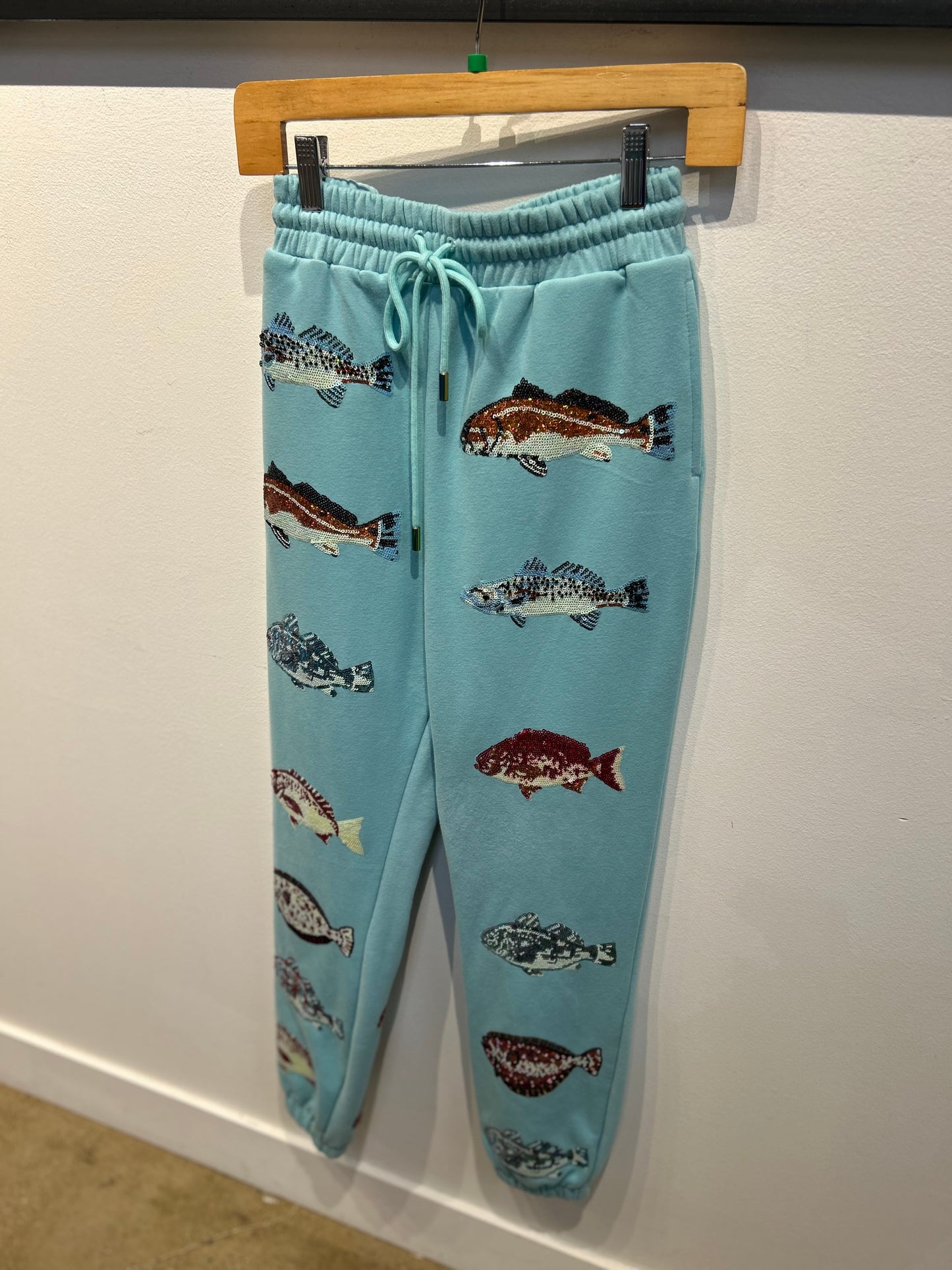 Queen of Sparkles Light Blue Fish Jogger