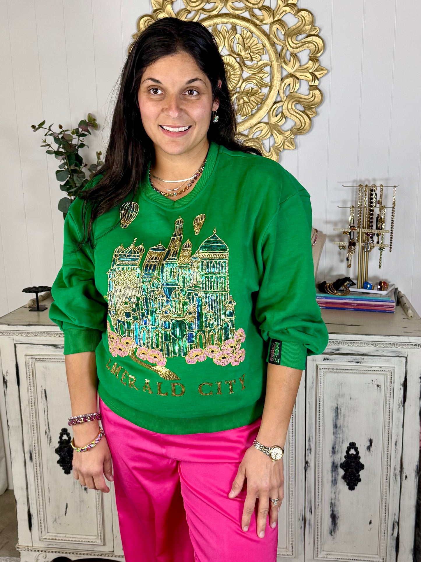 Queen of Sparkles Emerald City Sweatshirt
