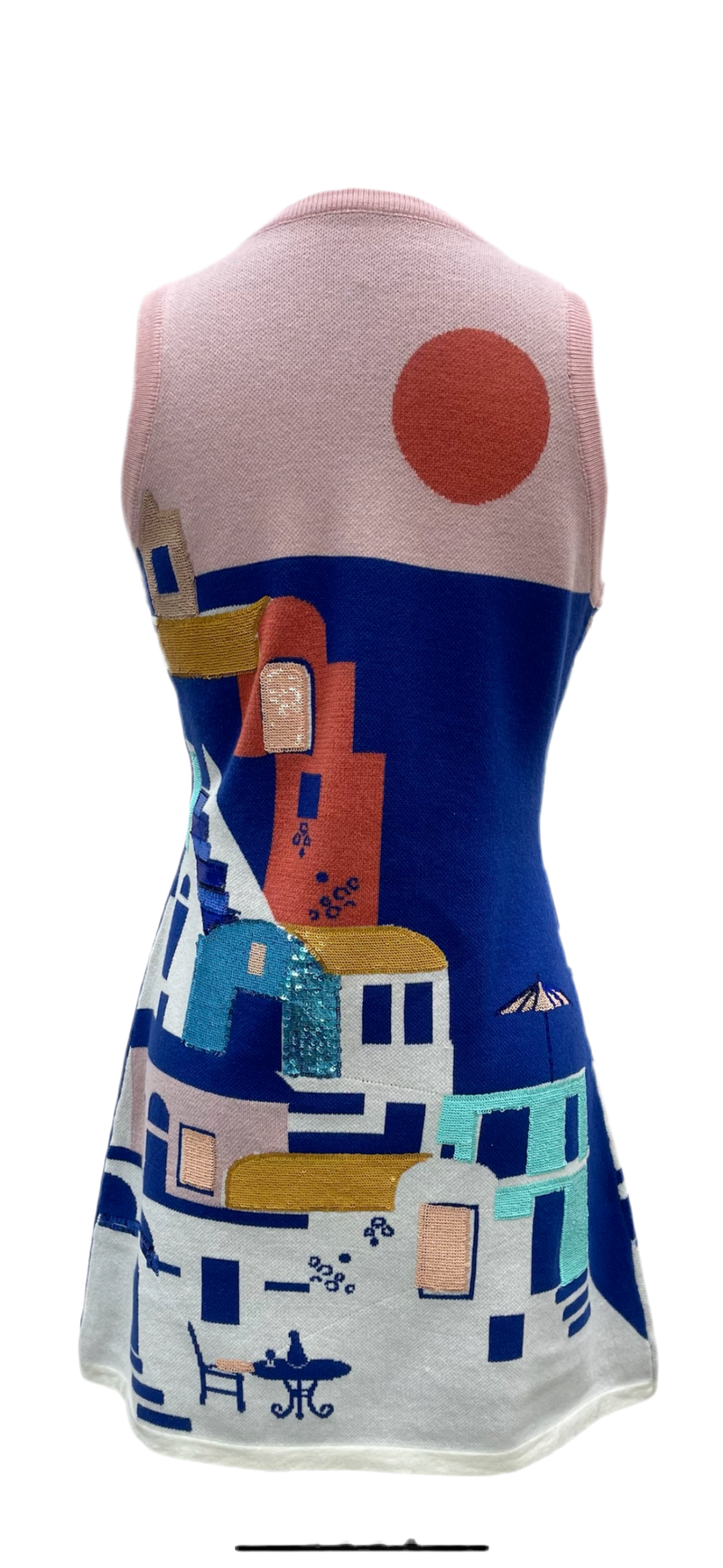 Queen of Sparkles Coastal House Scene Tank Dress