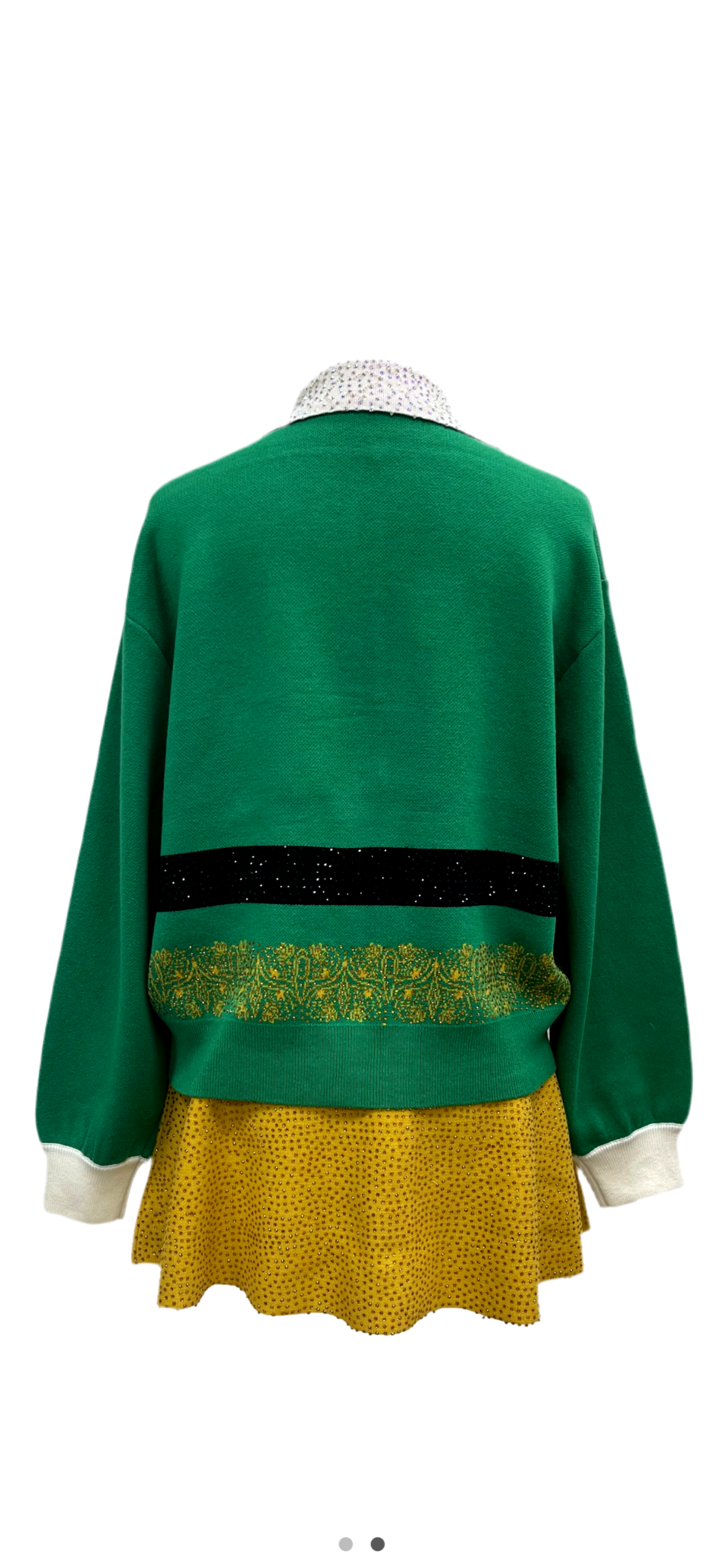 Queen of Sparkles Gold Rhinestone Elf Skirt
