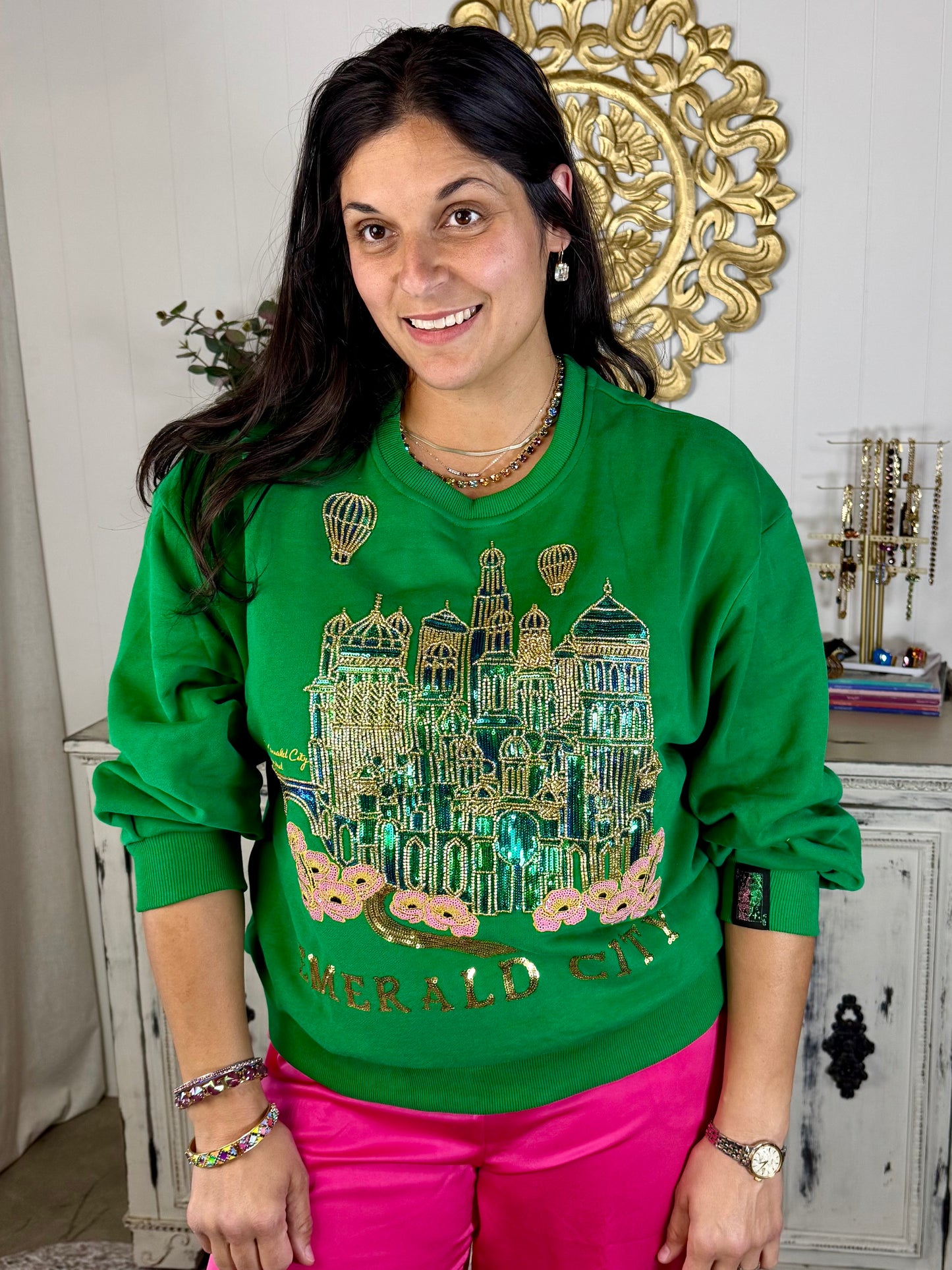 Queen of Sparkles Emerald City Sweatshirt