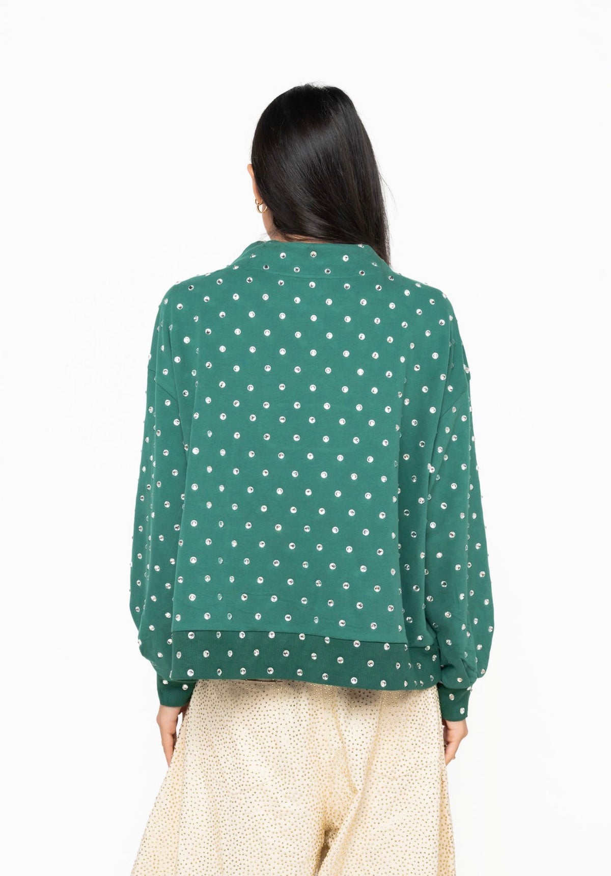 Queen of Sparkles Green Central Perk Coffee FRIENDS™ Mockneck Sweatshirt