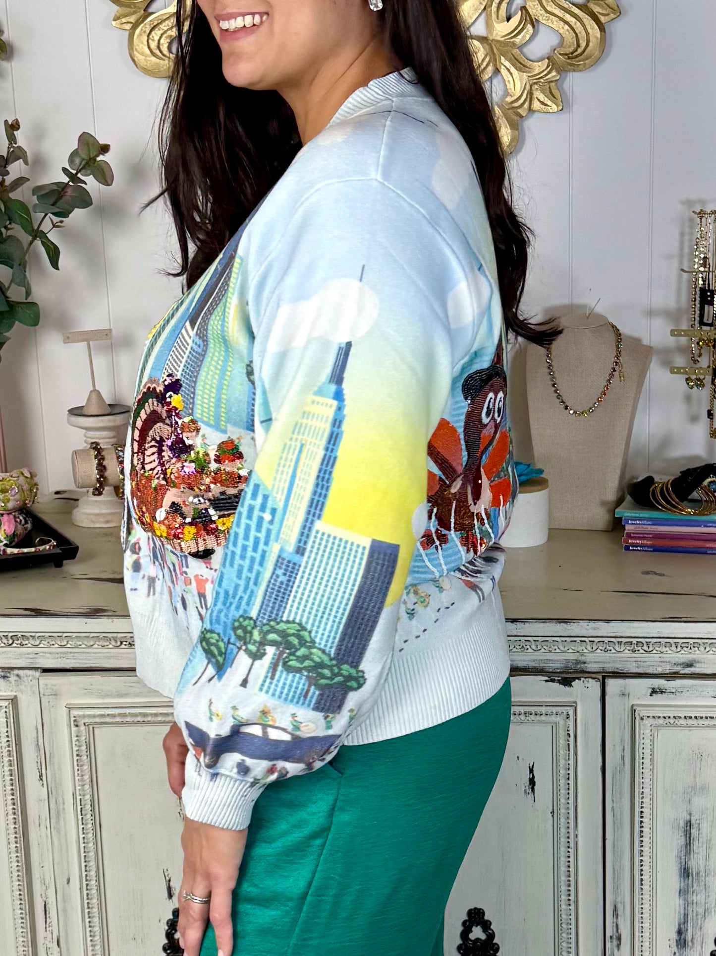 Queen of Sparkles Thanksgiving Parade Cardigan