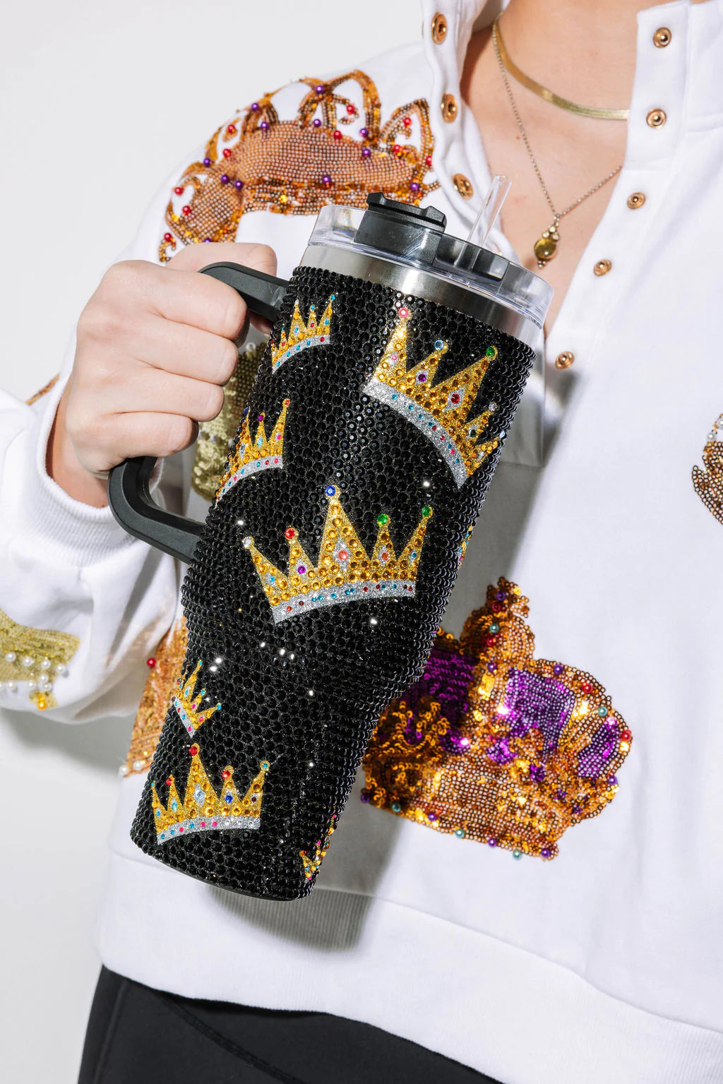 Black good Rhinestone tumbler