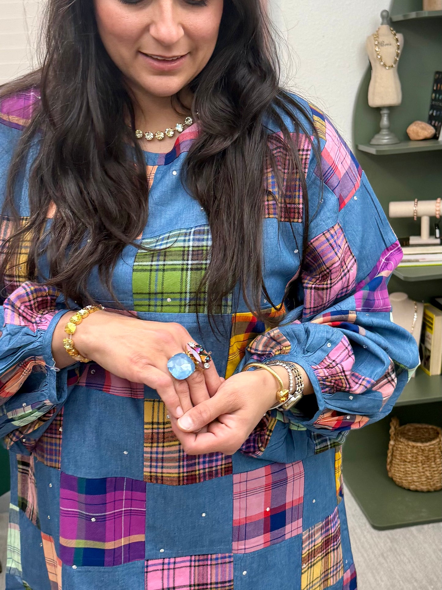 Tova Ava Ring Denim Ignite