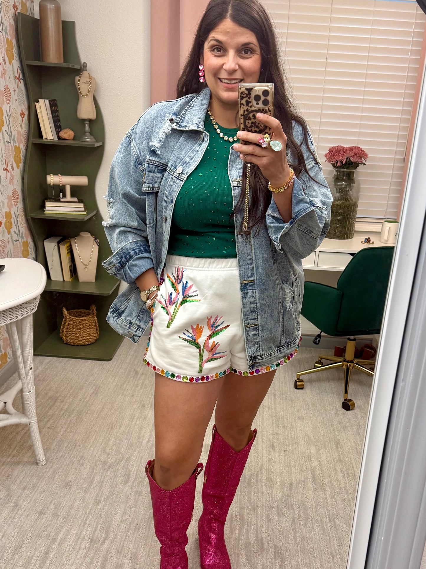Queen of Sparkles X Denash Bird of Paradise Exclusive Shorts