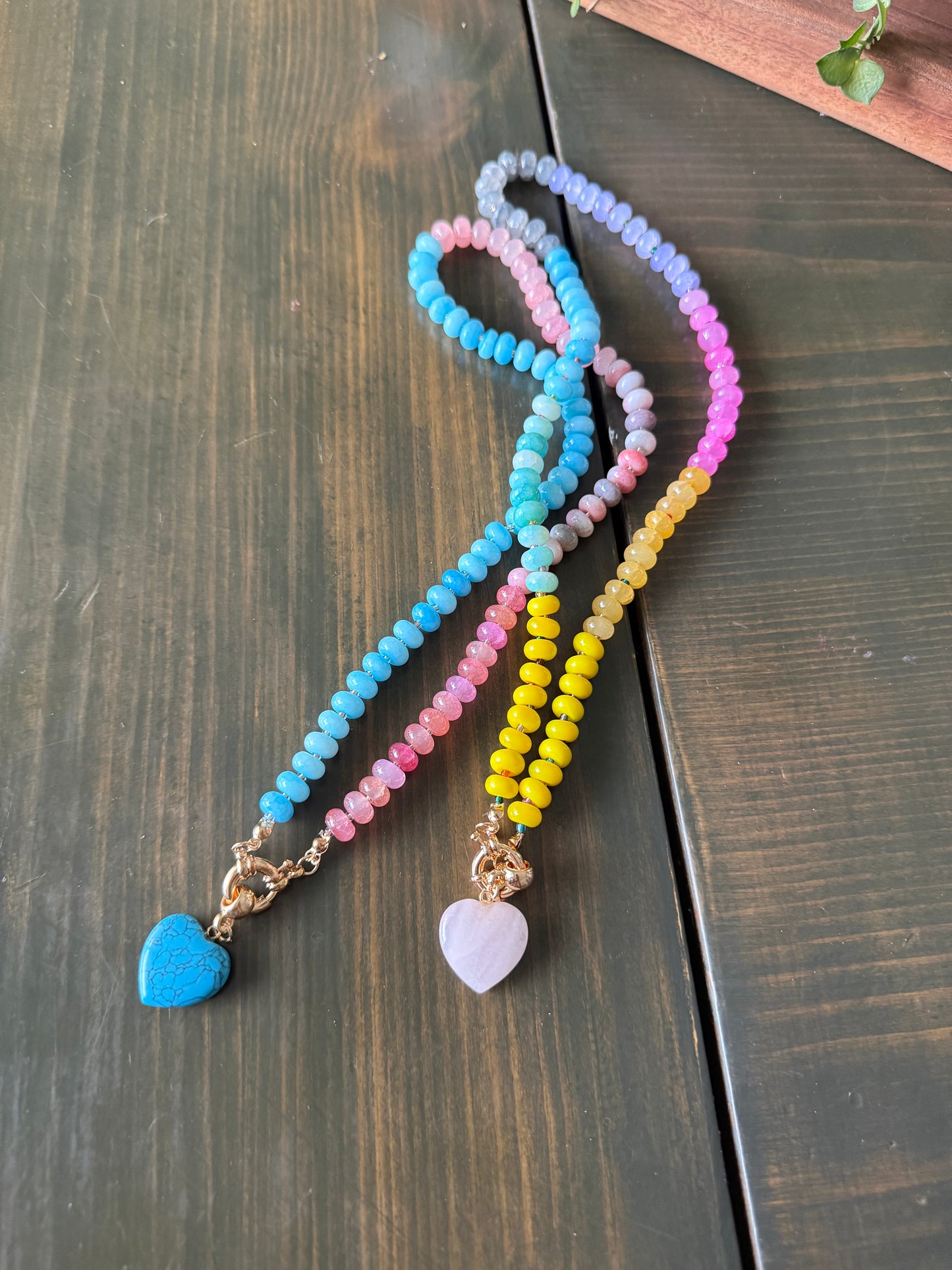 Sunshine Sorbet Heart Necklace