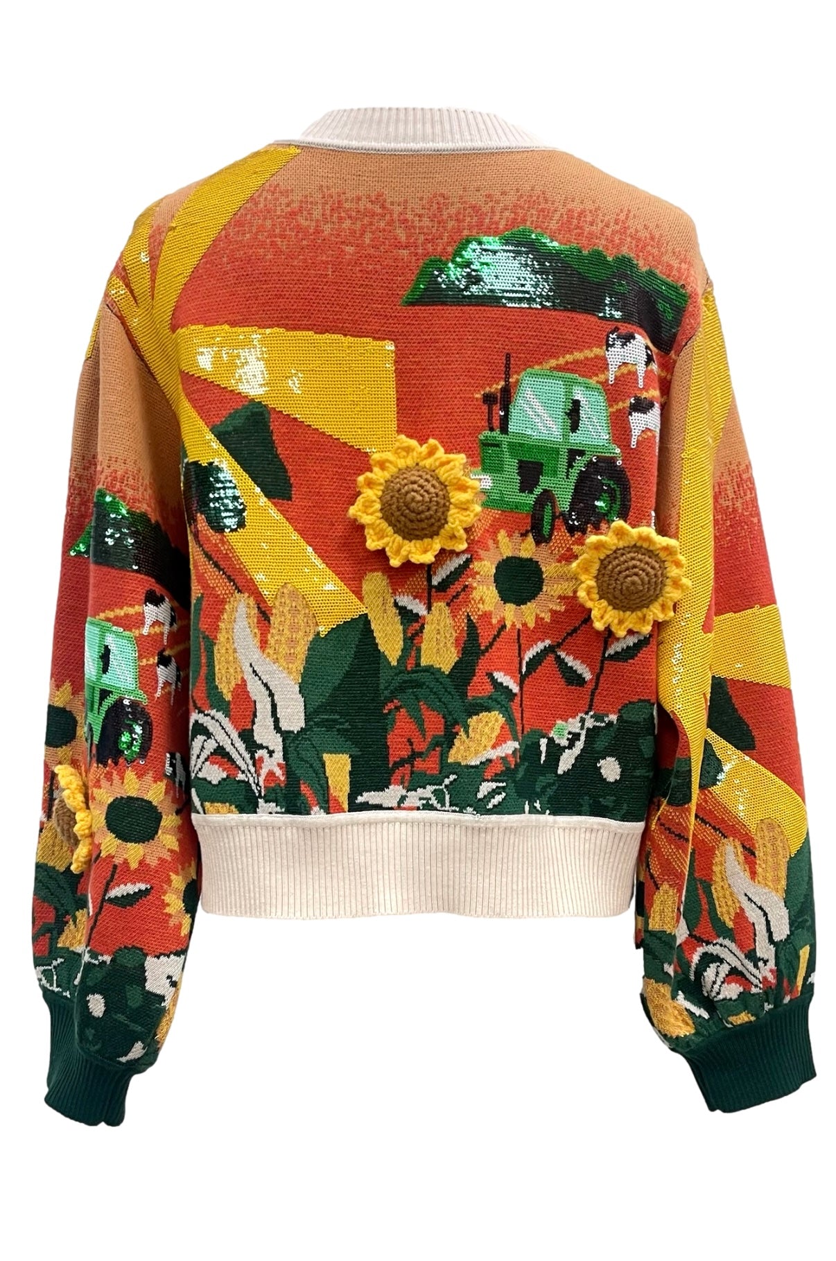 Queen of Sparkles Farm and Sunflowers Cardigan
