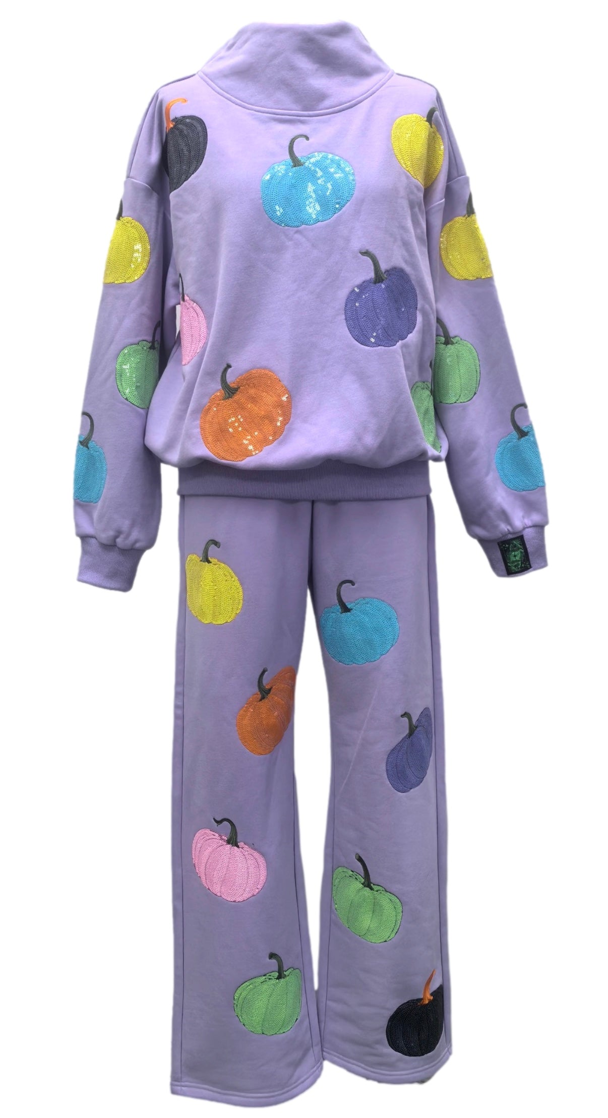 Queen of Sparkles Lavender Multi Pumpkin Jogger
