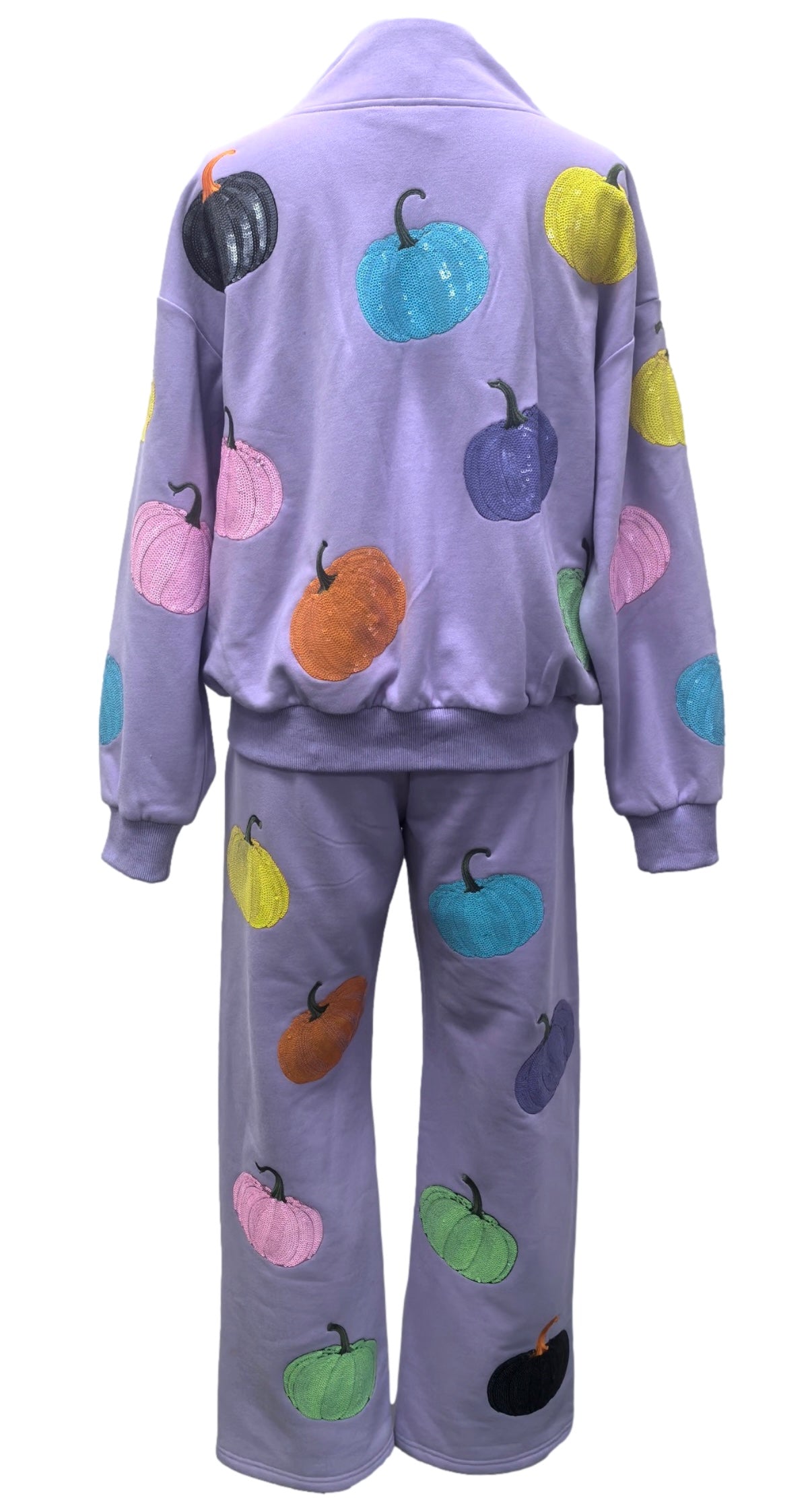 Queen of Sparkles Lavender Multi Pumpkin Jogger