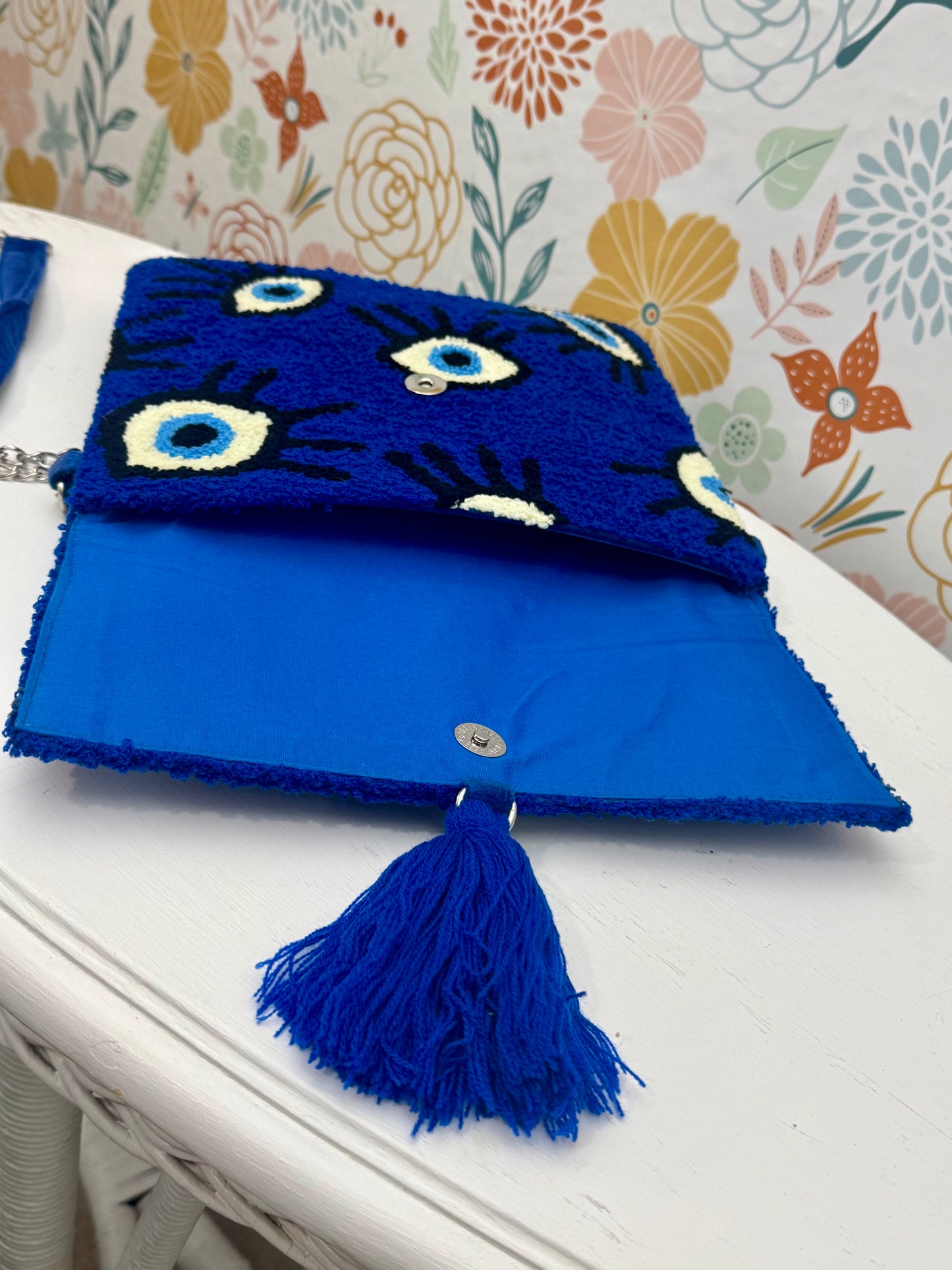 Eyes on You Blue Crossbody