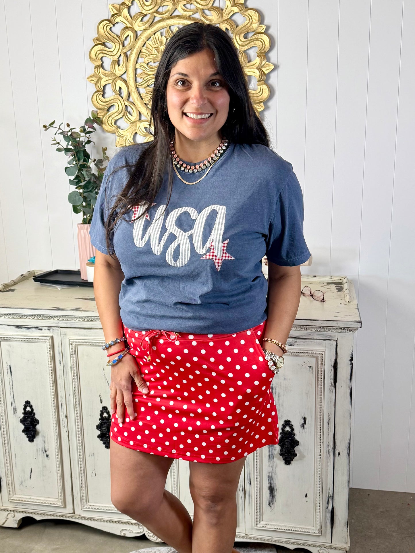 The Sweet Spot Polka Dot Skort