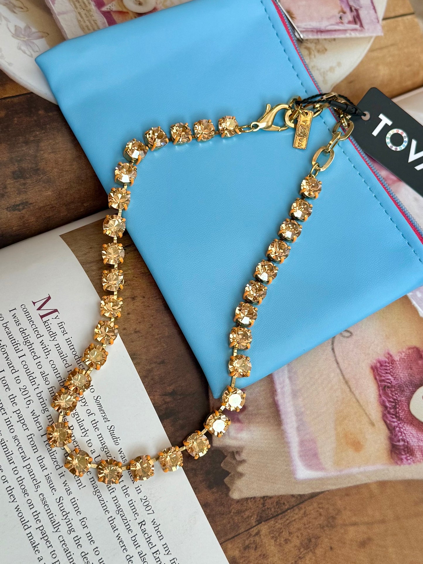 Oakland Supreme Neon Orange Necklace Tova