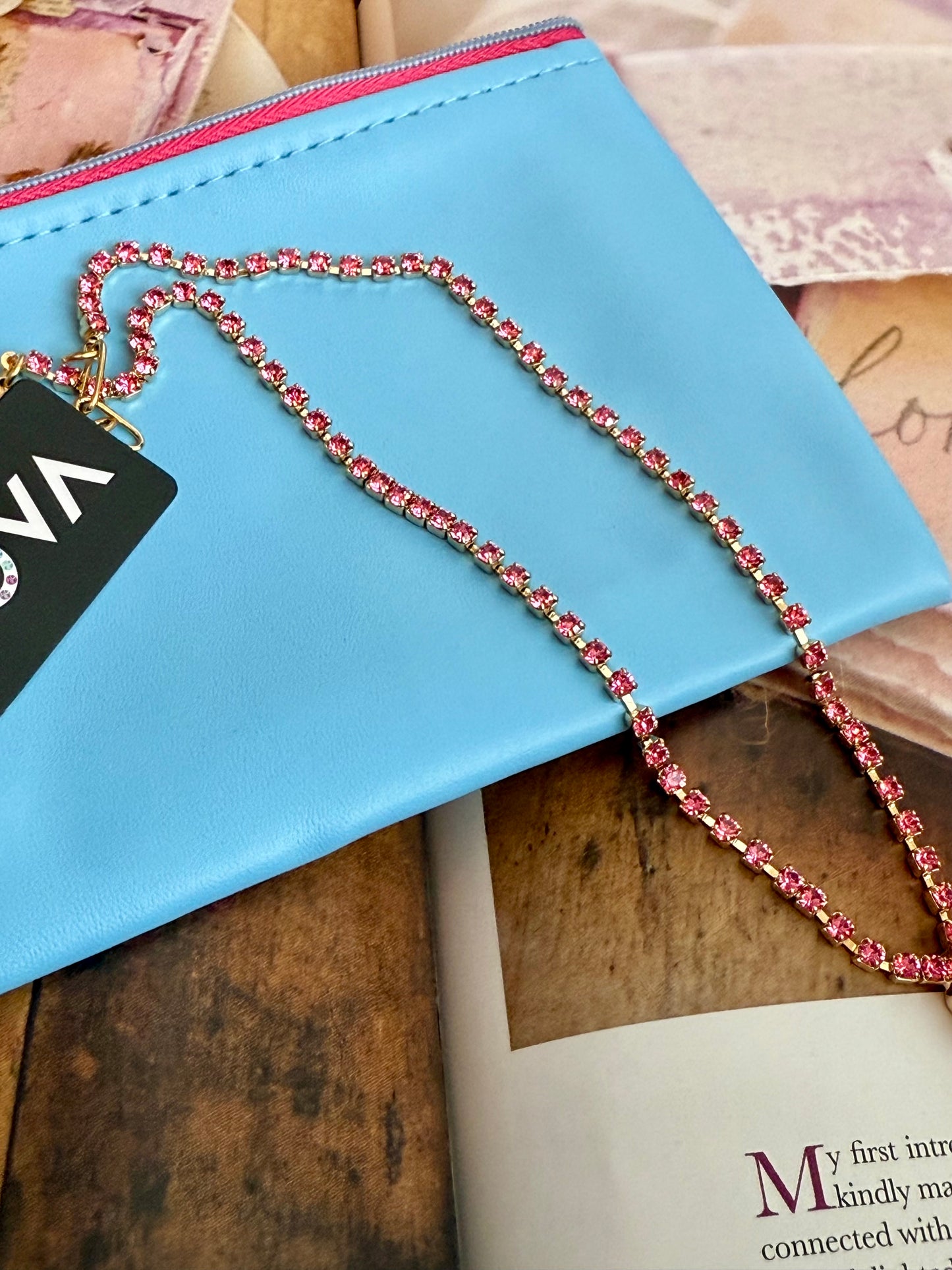 Milli Necklace in Electric Pink Tova