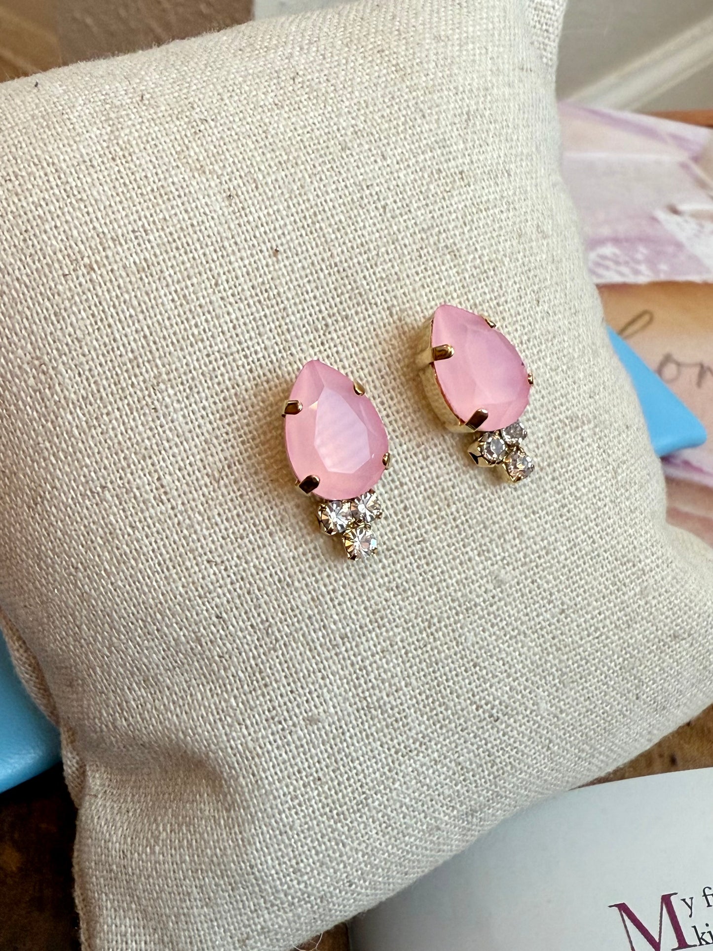 Vienna Earrings Petal Pink Tova