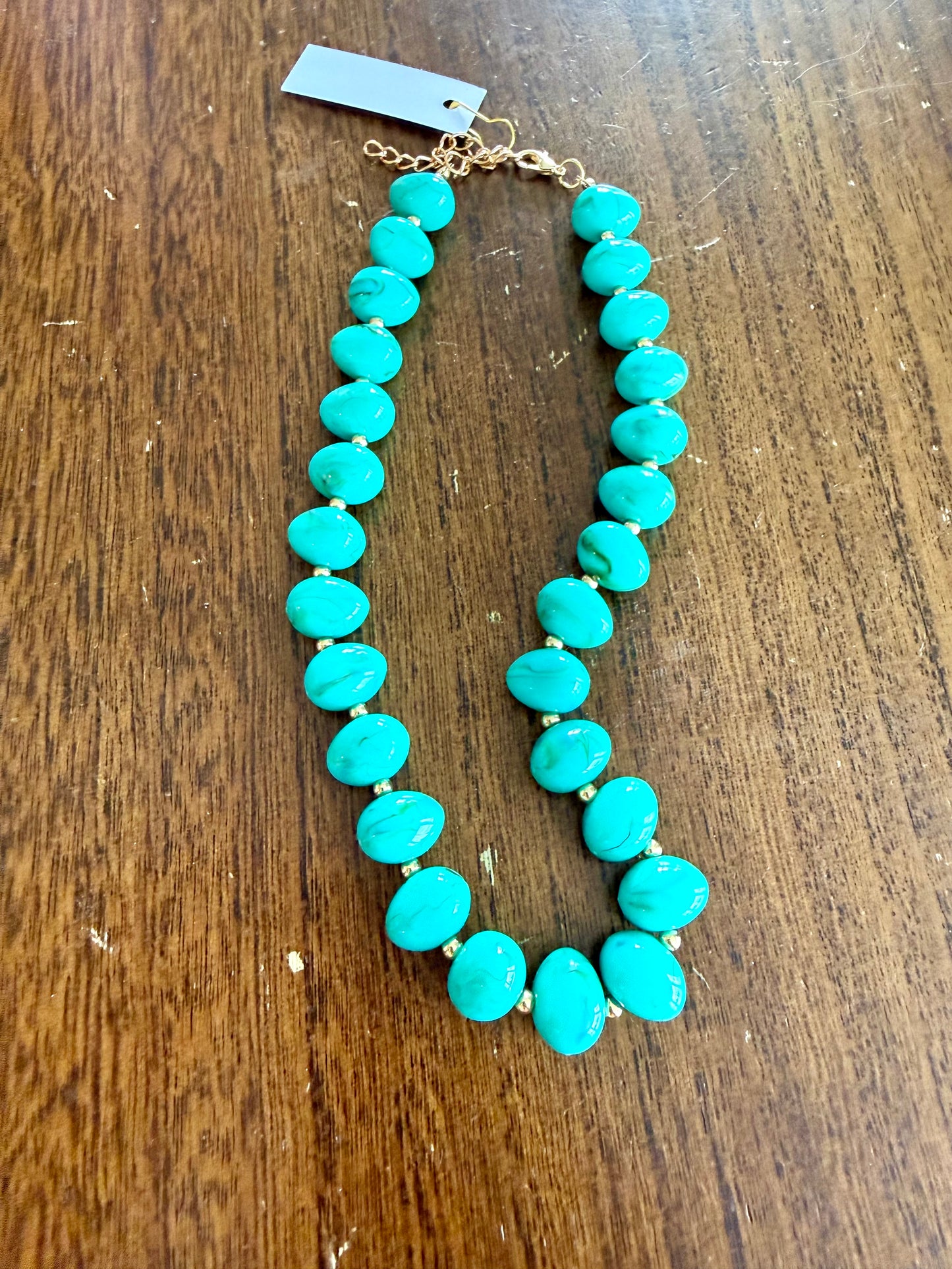 Turquoise Tide Statement Necklace