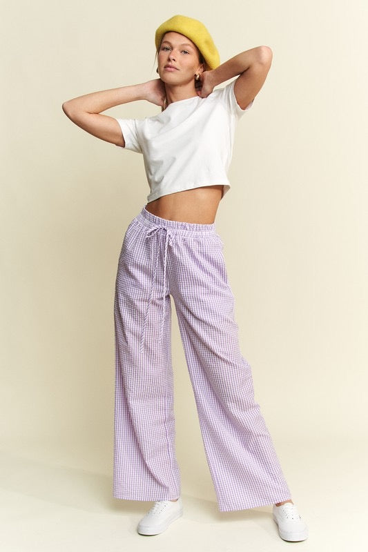 Lavender Gingham pants