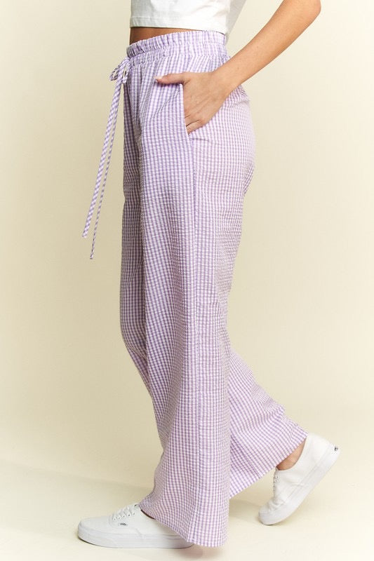 Lavender Gingham pants