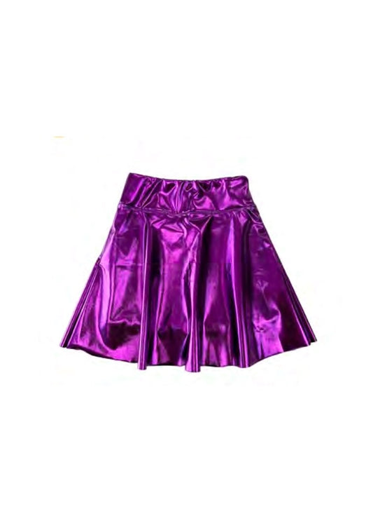 Metallic Purple Skorts