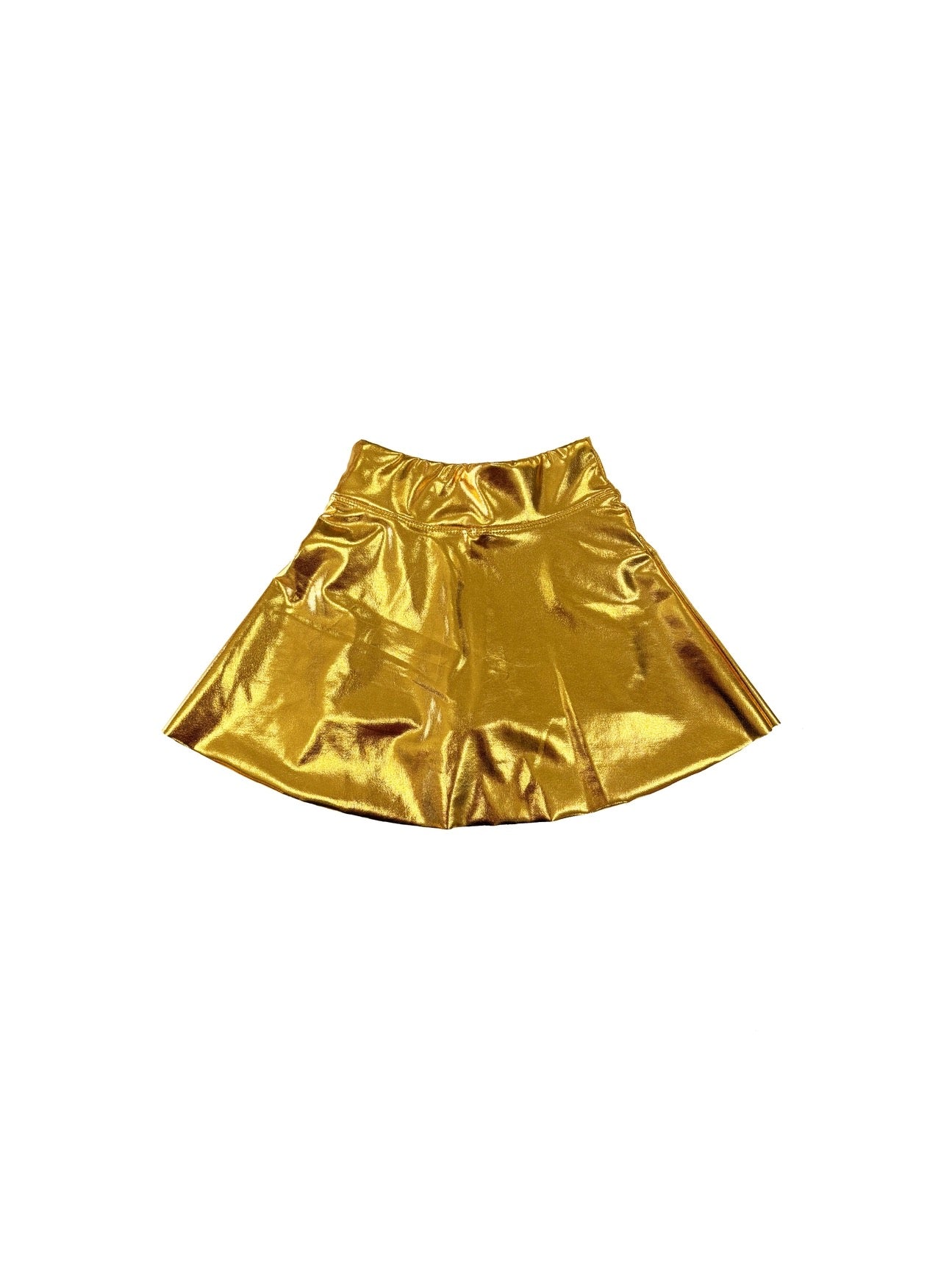 Metallic Gold Skorts