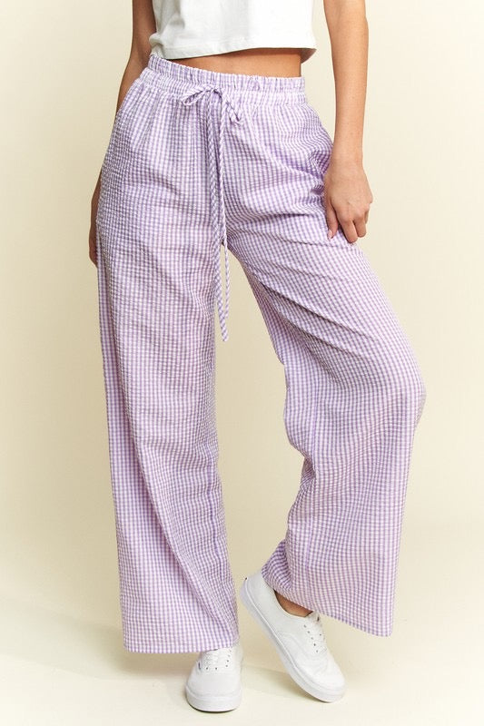 Lavender Gingham pants