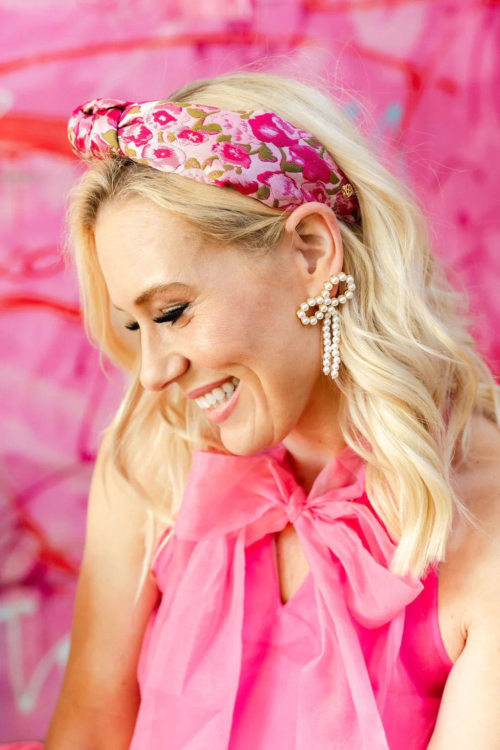 Brianna Cannon Pearl Bow Earrings