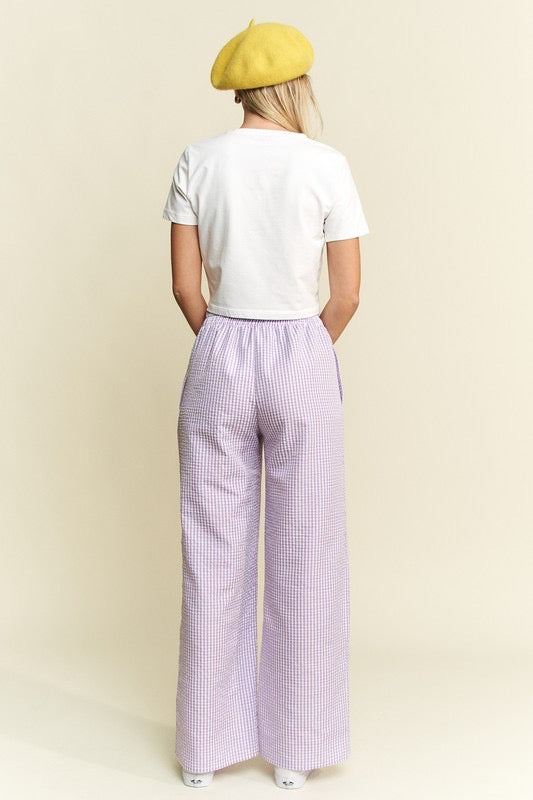 Lavender Gingham pants