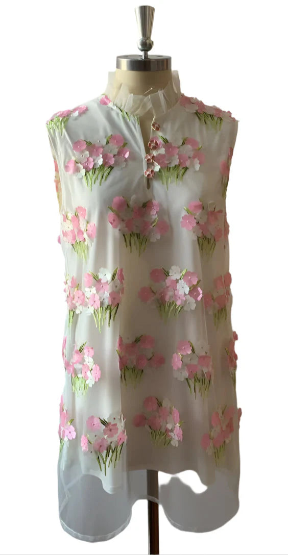 Brianna Cannon Flower Bouquet Shift Dress
