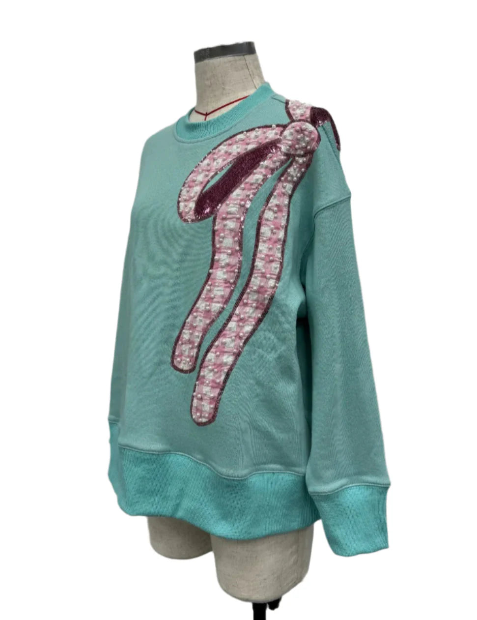 Brianna Cannon Robins Egg Bow Sweatshirt