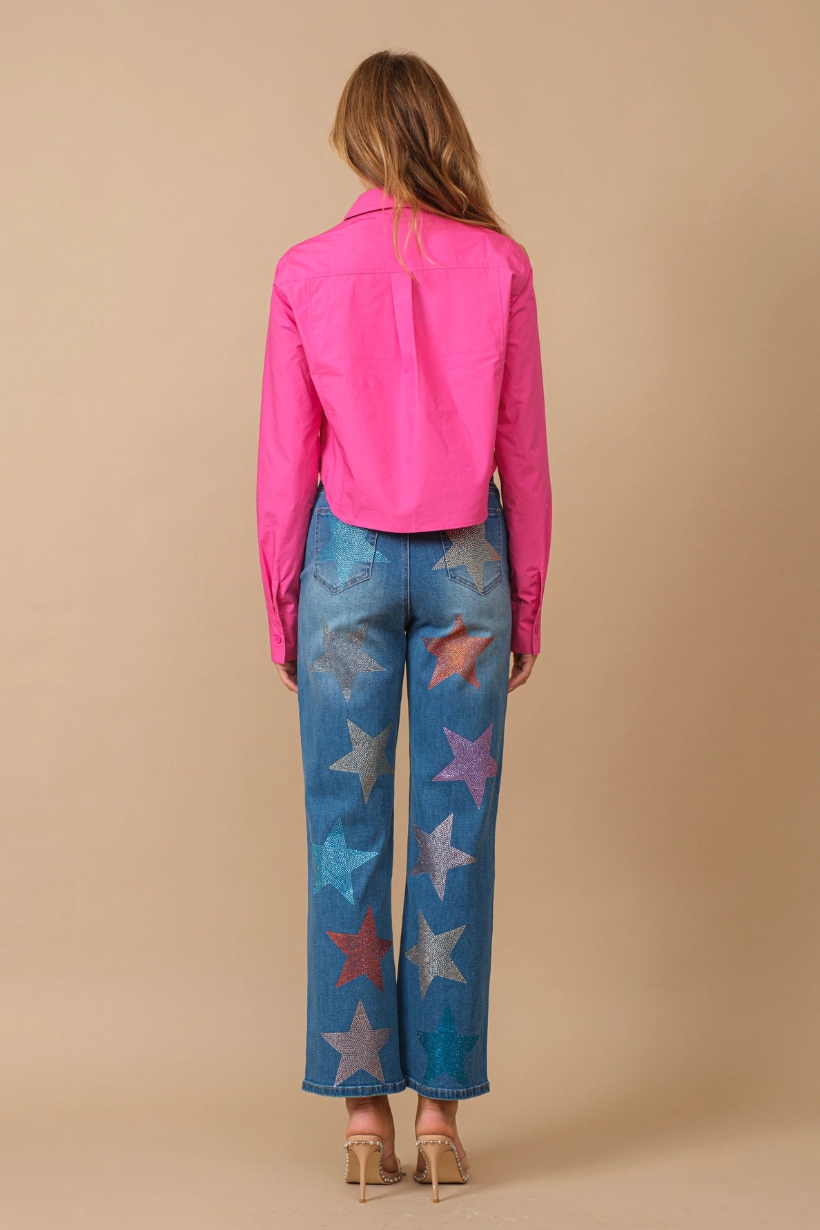 Star Studded Statement Jeans