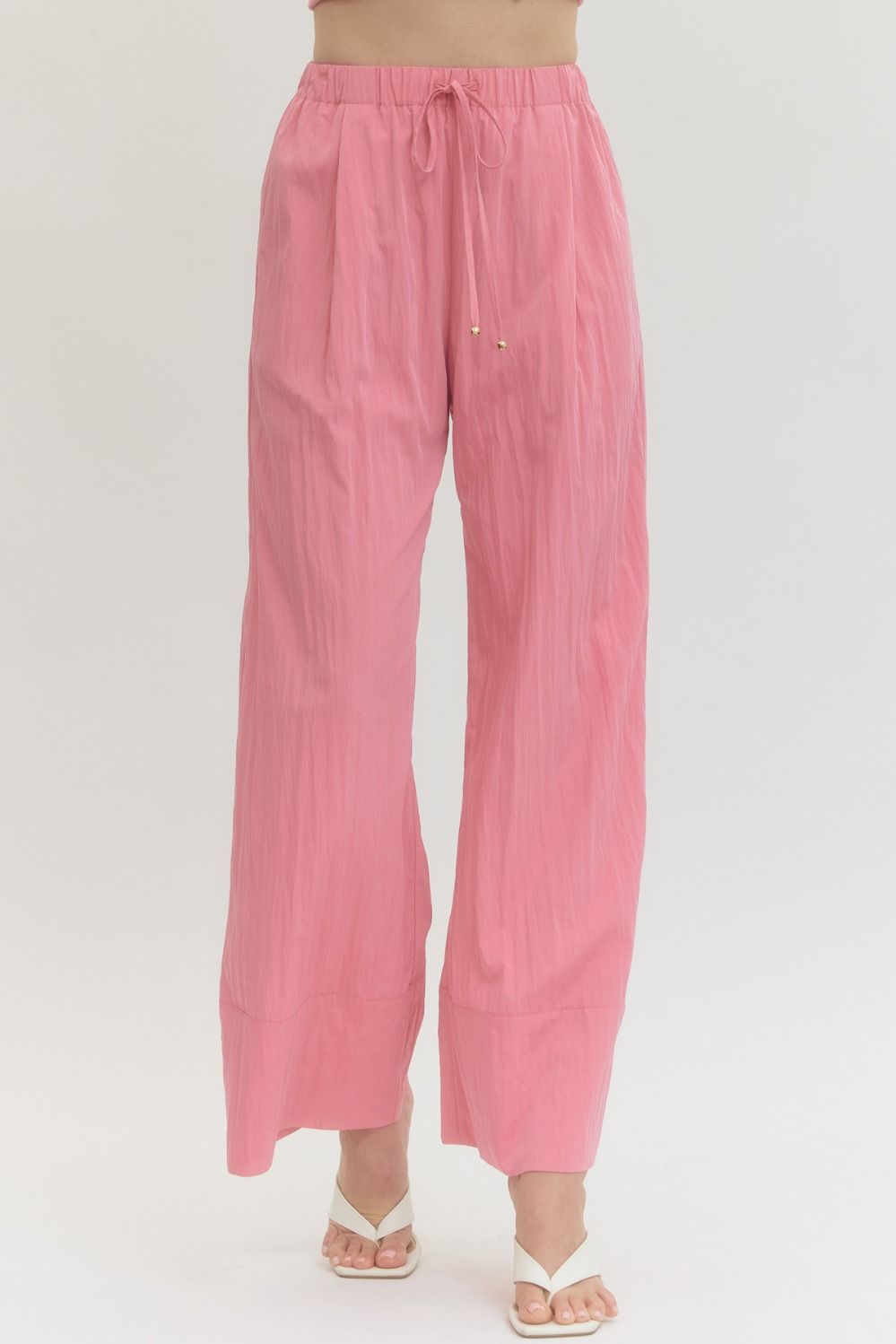 Pink Easy Days Wide Leg Pants