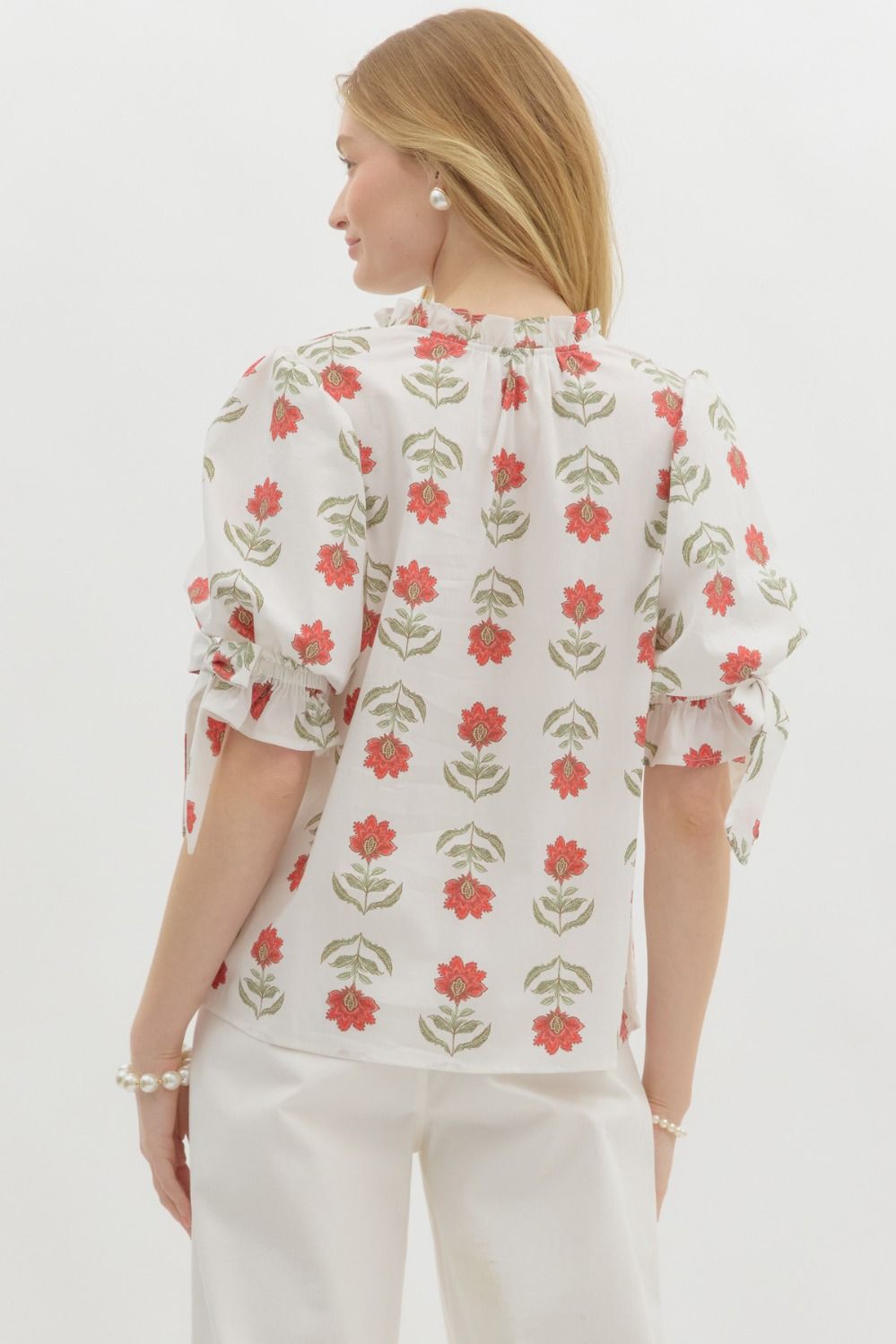 Floral Print Pullover Top