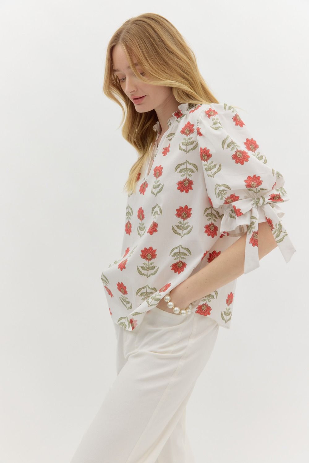 Floral Print Pullover Top