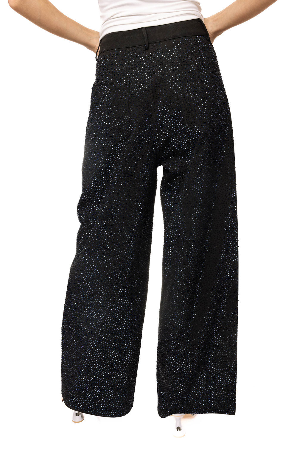 Queen of Sparkles Black Rhinestone Jeans