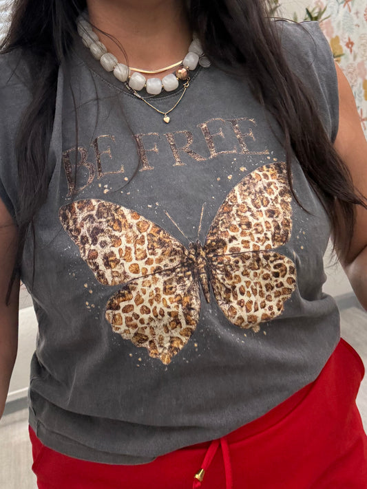 Be Free Leopard Butterfly Tank