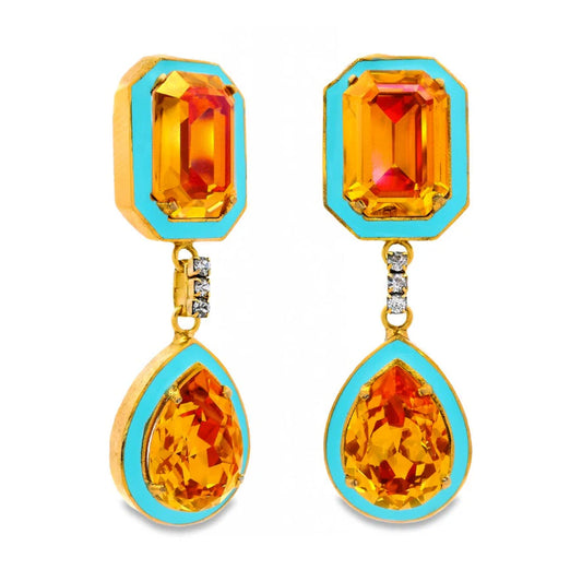 Tova Dakota Earrings Turquoise