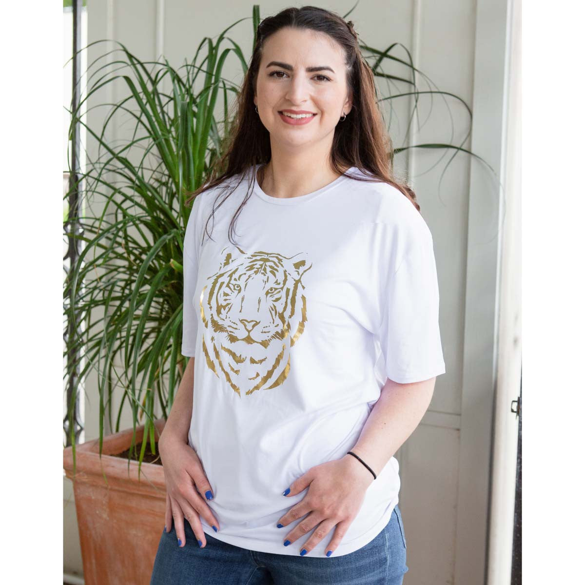 Gold Foil Tiger Tee