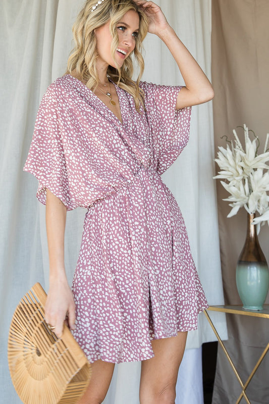 Blush Dot Woven Dress