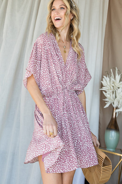 Blush Dot Woven Dress