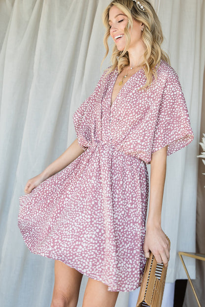 Blush Dot Woven Dress