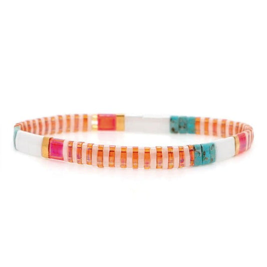 Orange Multi Color Craze Bracelet