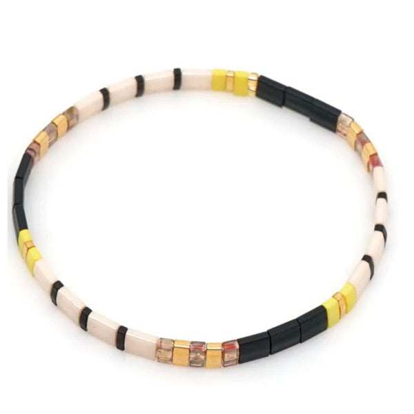 Black & Yellow Multi Color Craze Bracelet