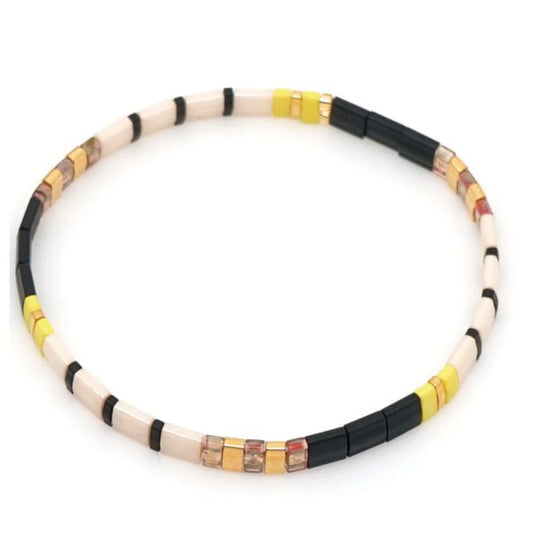 Black & Yellow Multi Color Craze Bracelet