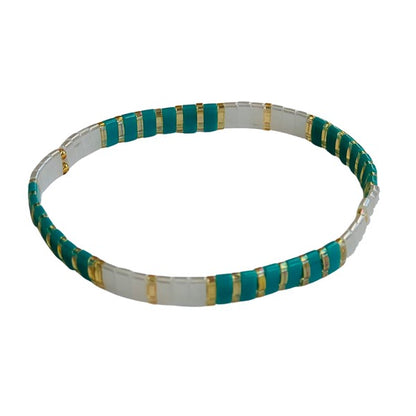 Green & White Color Craze Bracelet