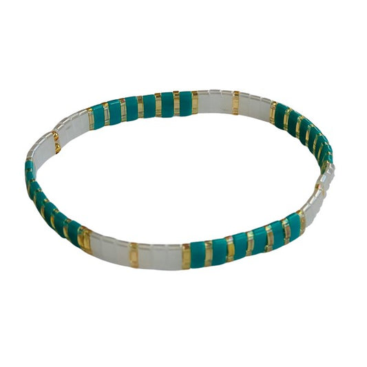 Green & White Color Craze Bracelet