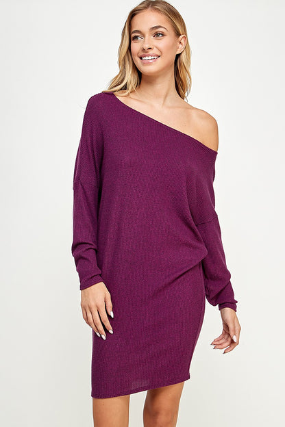 Plum Sweater Dress