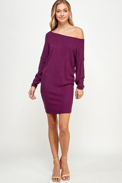 Plum Sweater Dress